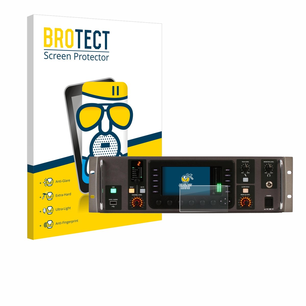 BROTECT - Screenprotector voor Behringer X32 Rack - Folie Beschermfolie Beschermglas matte