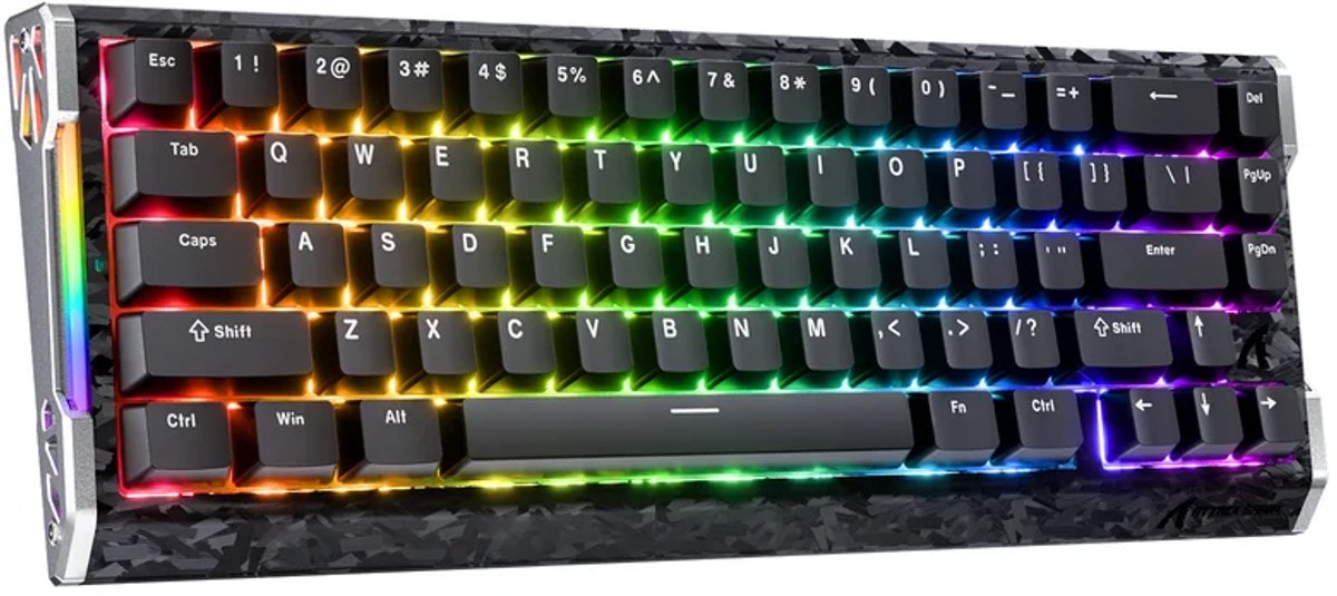 Attack Shark R68 HE Gaming Toetsenbord - Hall Effect - 60% - 8K - Zwart