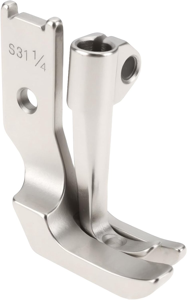 S32 1/4 Inch Enkele Welt Piping Presser Voet Set Compatibel met Juki Walking Foot Machines DNU-1541 LU-562 LU-1508