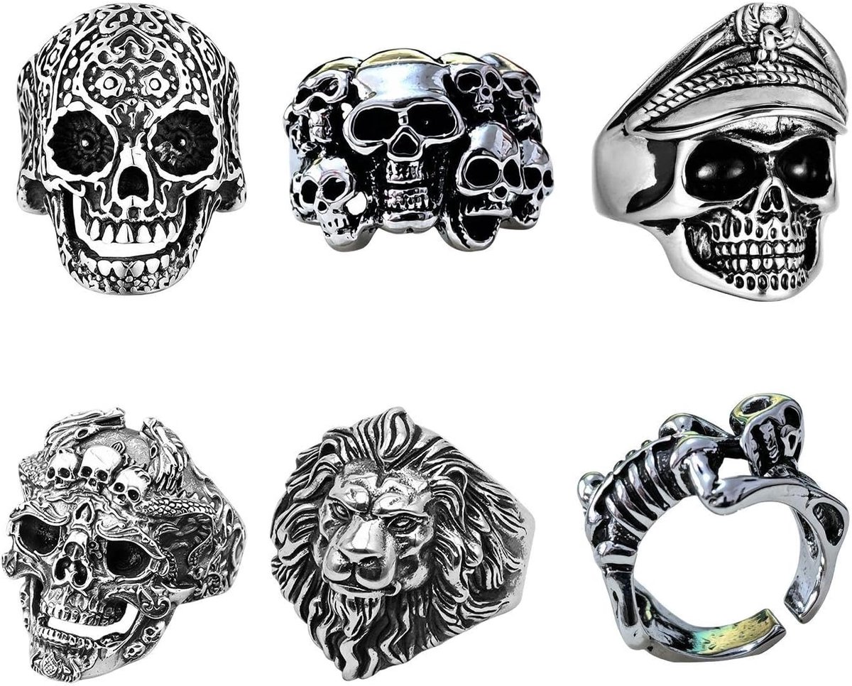 Ringen, Open En Verstelbare Ringen, Gepersonaliseerde Punk Handaccessoires, Geschikt Voor Vakantielooks.