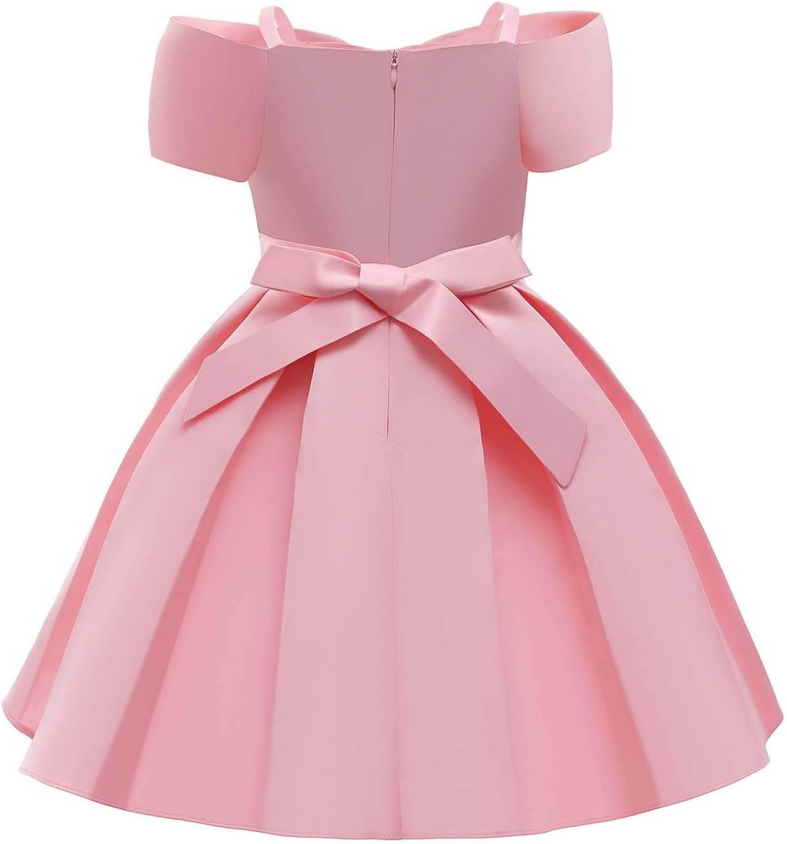 Prinsessenjurk voor meisjes, ceremonie, avond, chic, satijn, mouwloos, doop, feest, banket, kinderen, meisjes, gelegenheid A126