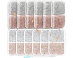 12 stuks Airsift vervangingsfilters voor Catit Airsift voor Jumbo voor Regular voor Smartsift kattenbakken Dual Action Pad Odour Pad Cat Litter Trays vervangende filterpads voor vers