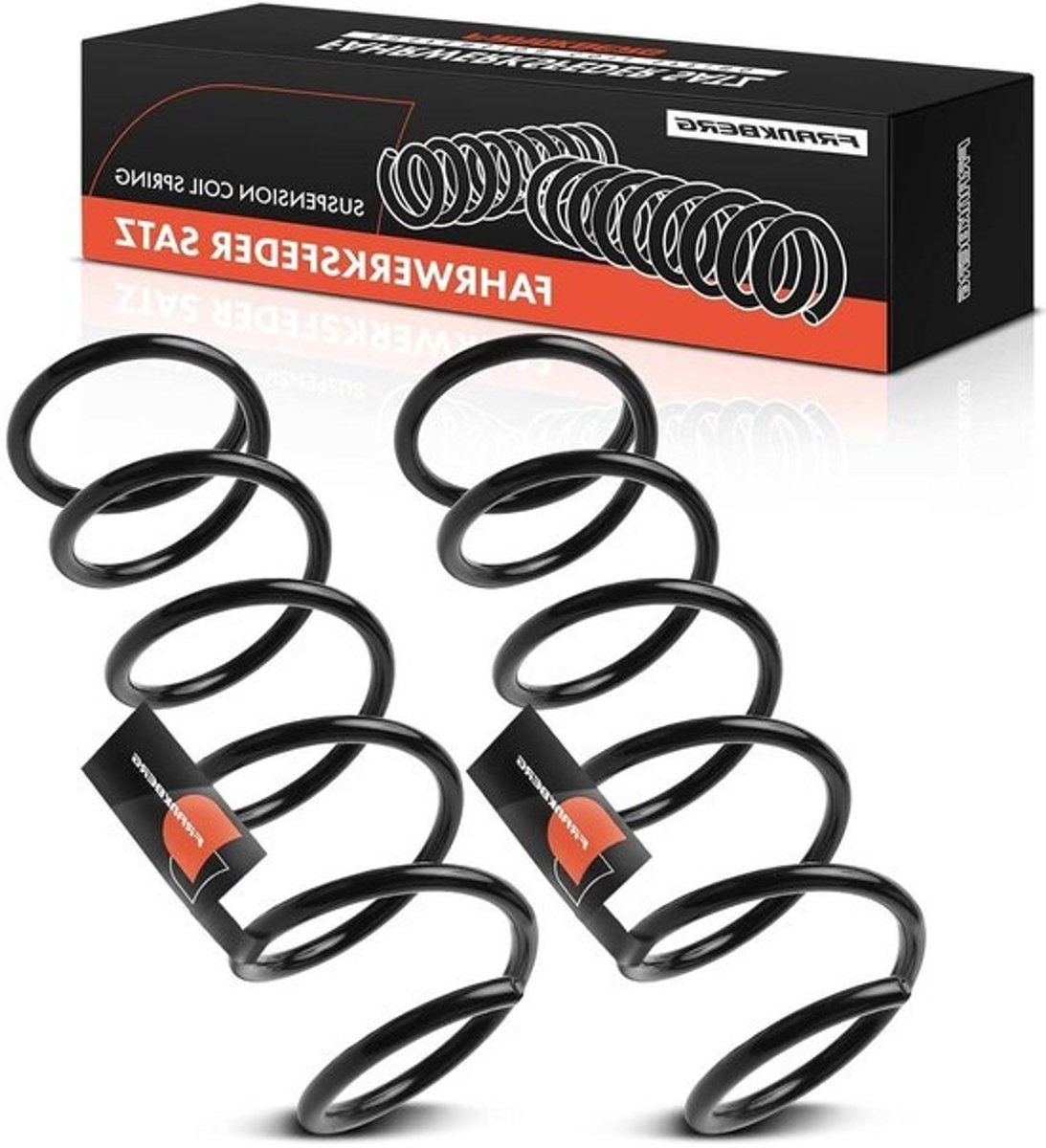 Chassisveer - Veerlager voor stootdemping - Auto-ophanging - Vervangingsonderdeel - 42 x 14 x 14 cm - Zwart