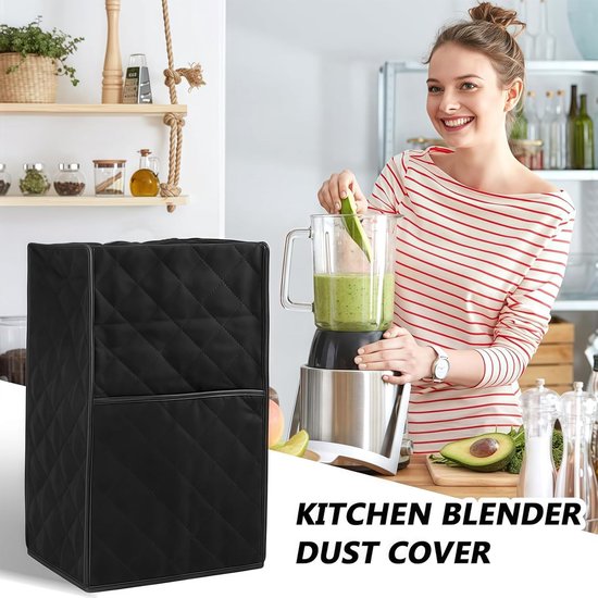 Dailygoods- Blenderhoes Zachte Stof - Blender Beugel - Stofhoes - Keukenapparaat Bescherming - Opvouwbaar - 23x18x42cm - Keukenapparaathoes van Dailygoods — afbeelding 2
