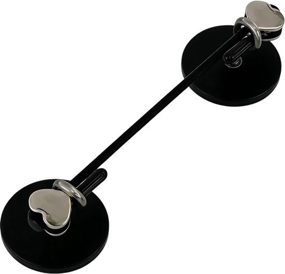 Magnetische gordijnroede - Verstelbare stang - Voor raamdecoratie - Met sterke magneetgreep - 50-90 cm - Zwart