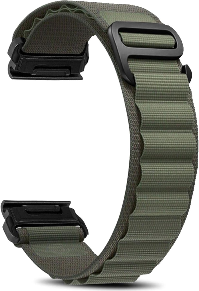 QuickFit 22mm 26mm band, sport nylon titanium G-haak horlogeband - ShopVlot