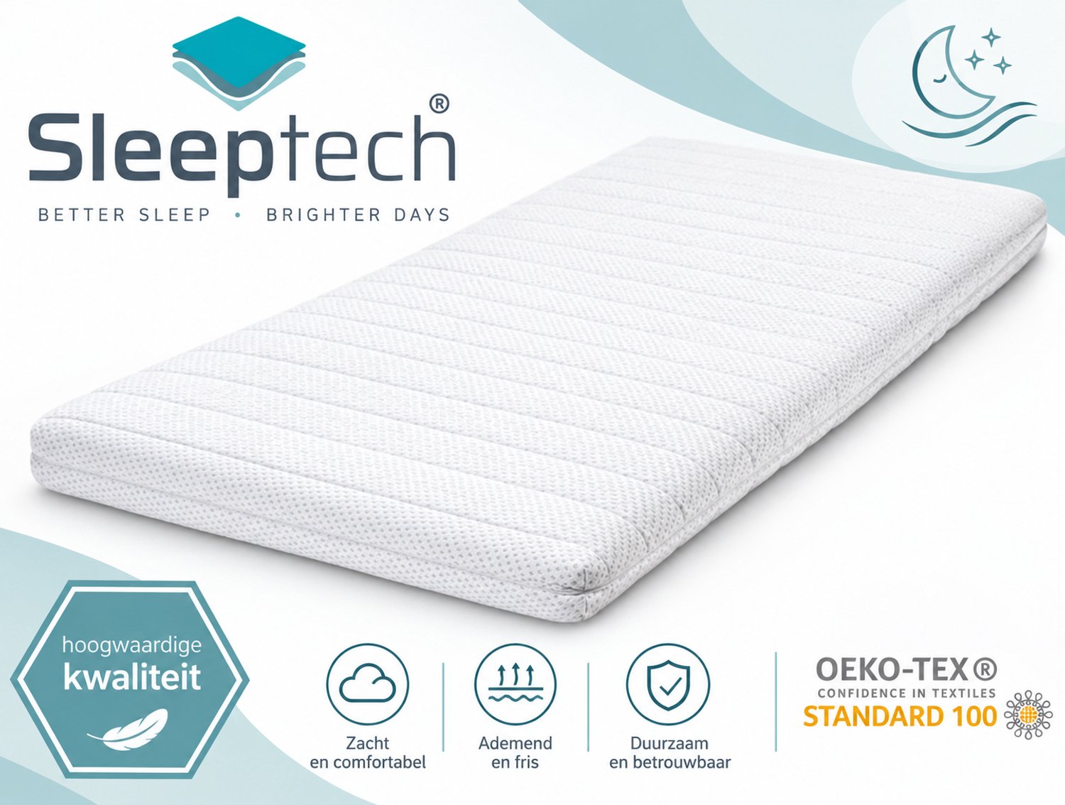100x200 Topdekmatras - Topper Koudschuim - HR