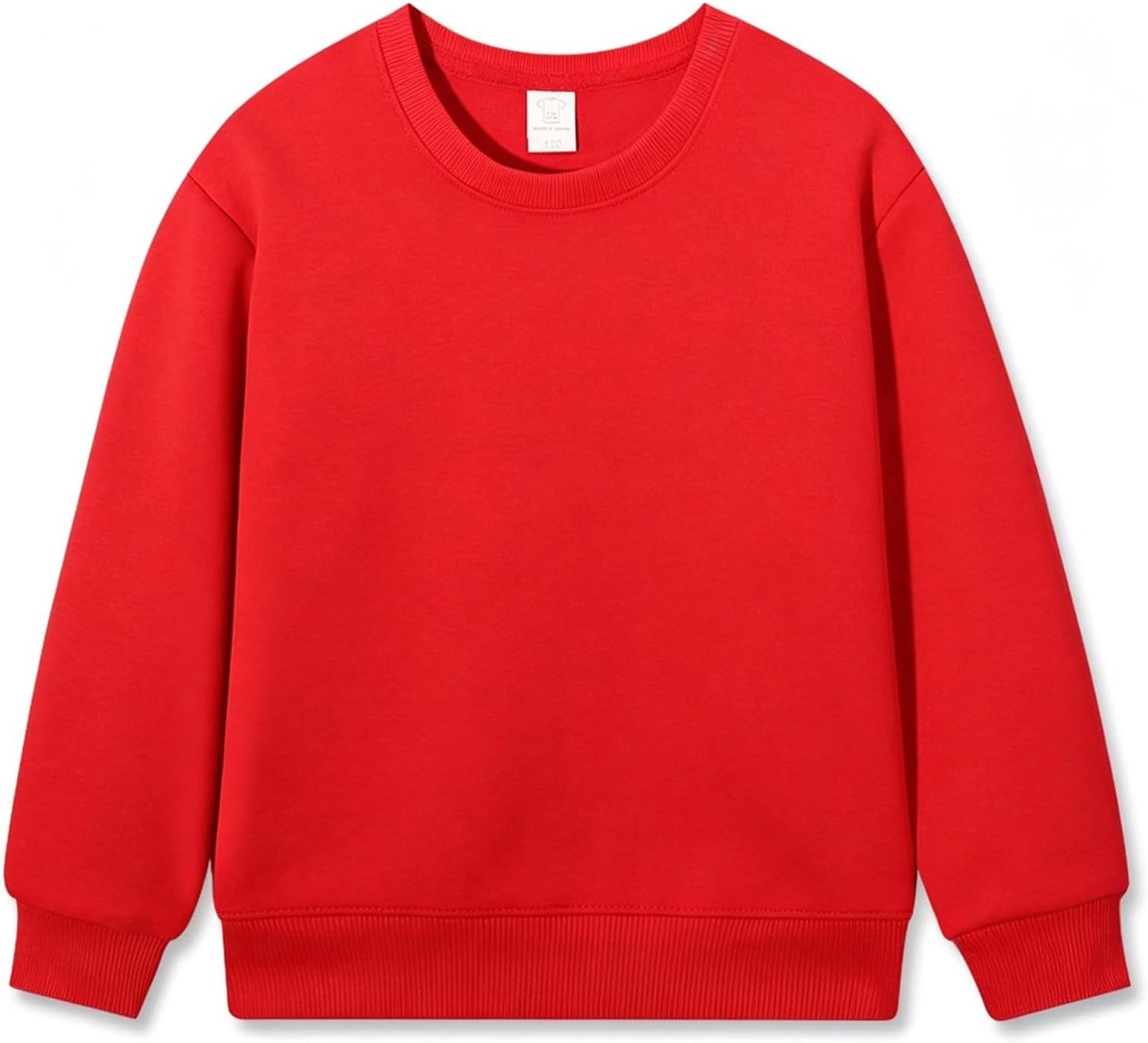 Sweatshirt voor kinderen, rondhals, lange mouwen