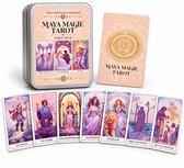 Maya Magie Tarot - 78 Tarotkaarten - Vernieuwde Editie - Metalen bewaarblik - Inclusief Tarotzakje - voor beginners en gevorderden