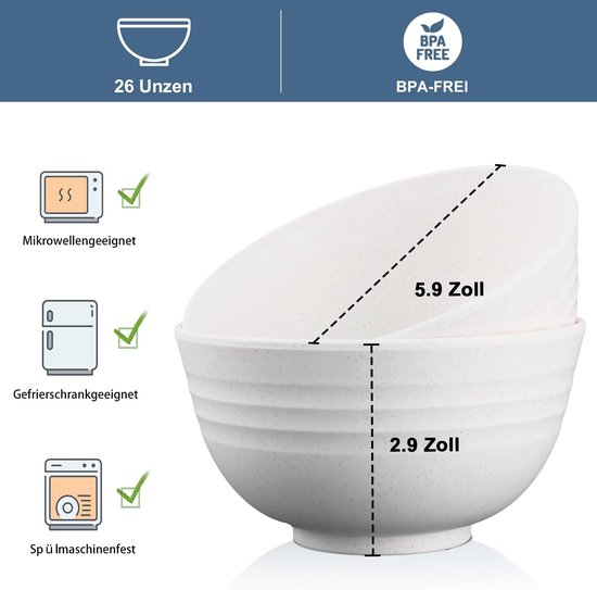 Kommenset van 8 stuks, 750 ml — afbeelding 5