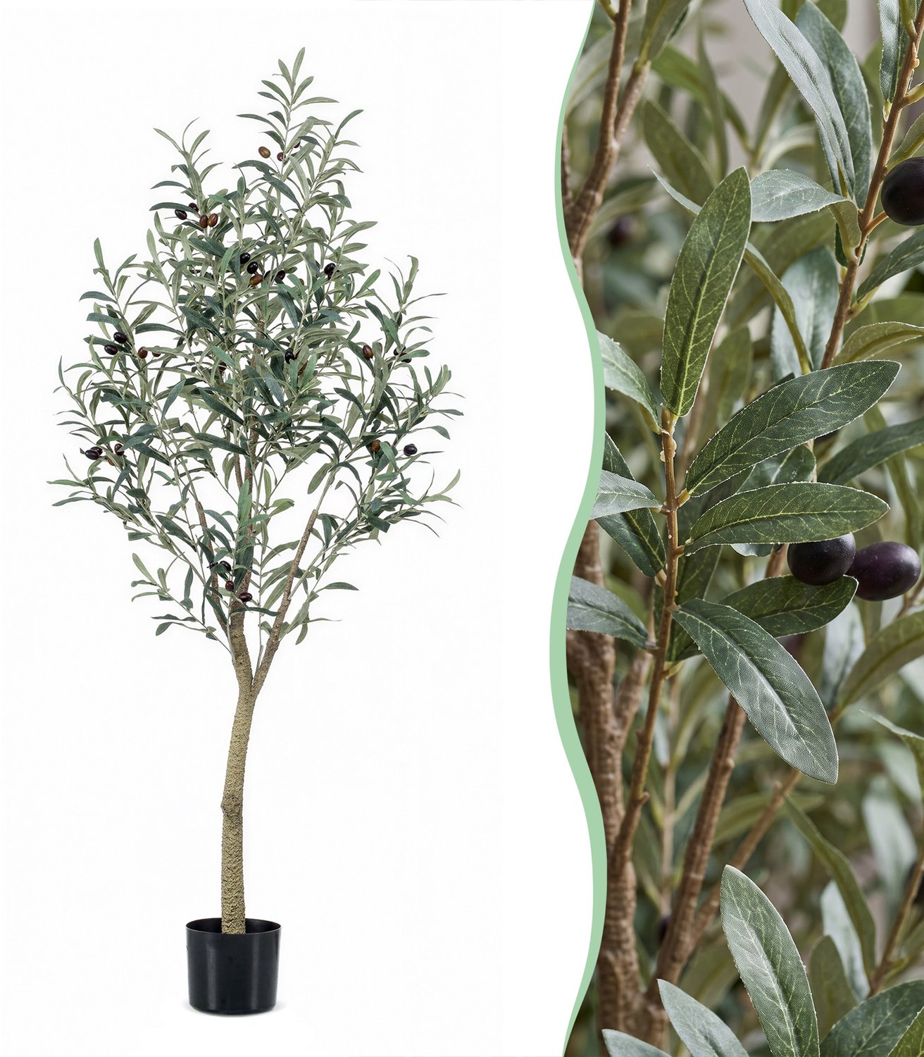 Green Boutiq Kunst Olijfboom - Olea europaea - Olijfboom - 140 cm Groen