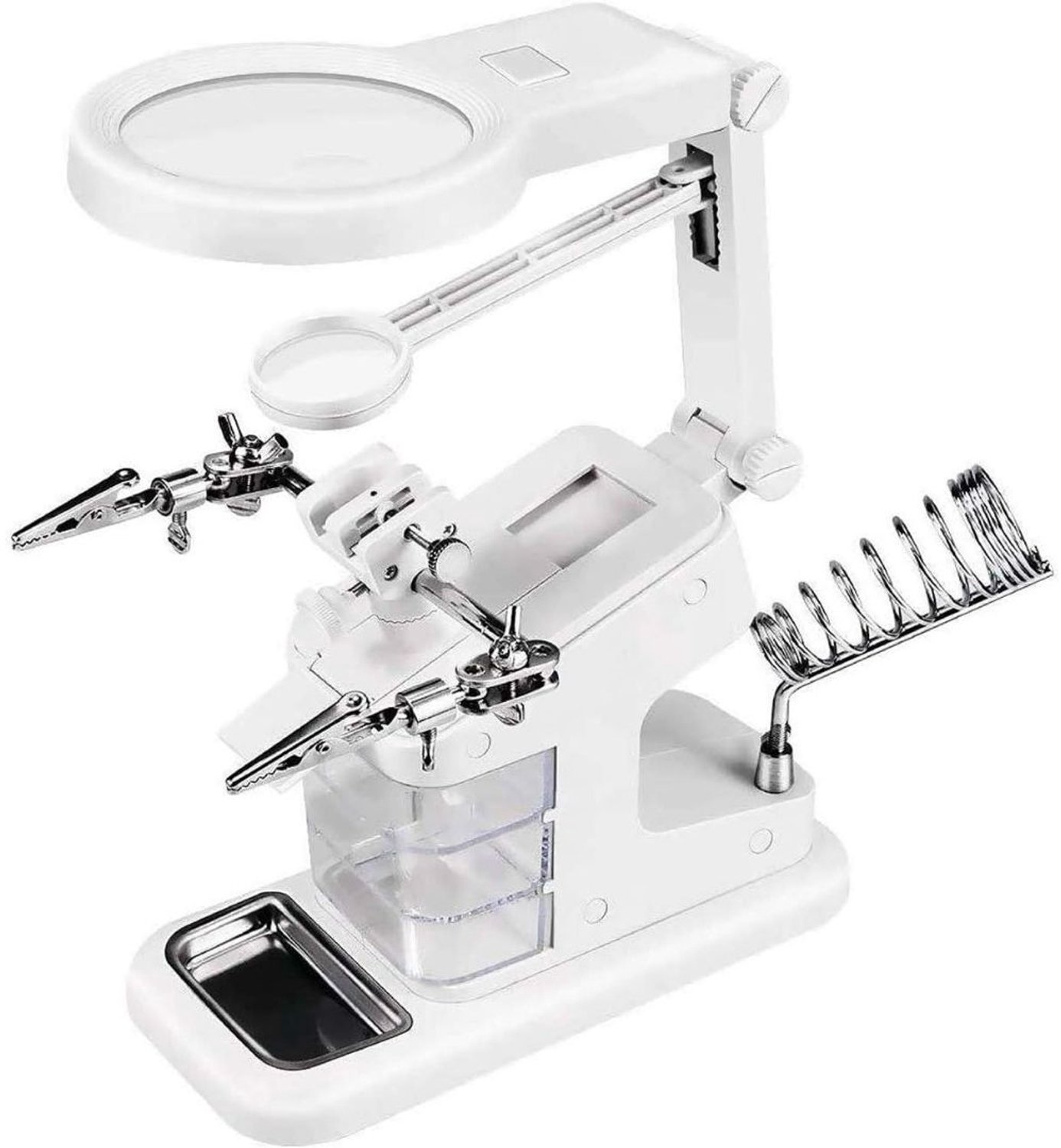 Vergrootglas met Verlichting - Vergrootglas op Standaard - Loep - Vergrootspiegel voor Volwassenen en Kinderen - Wit