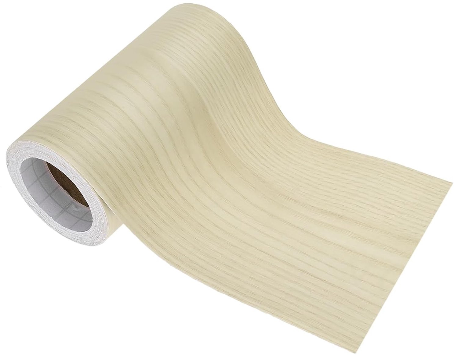 Plakfolie 12 cm x 10 m - houtlook geel - zelfklevend - eenvoudig aan te brengen - m-winkel