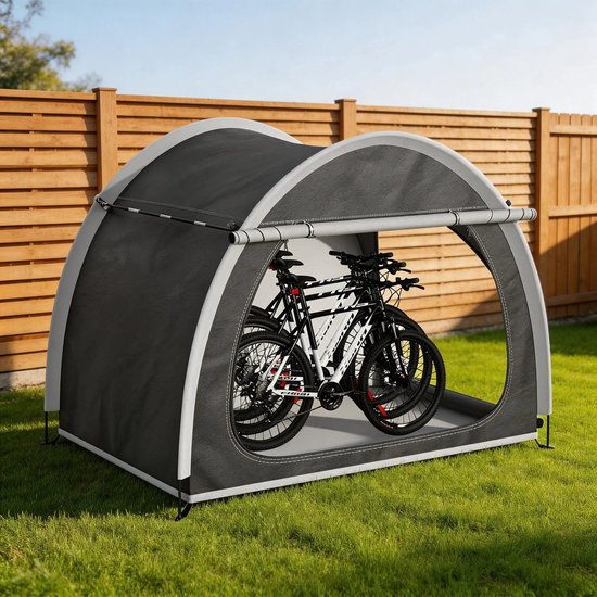 MC Select Waterdichte Fietstent - Tent - 210 x 150 x 165 cm - Zwart — afbeelding 2