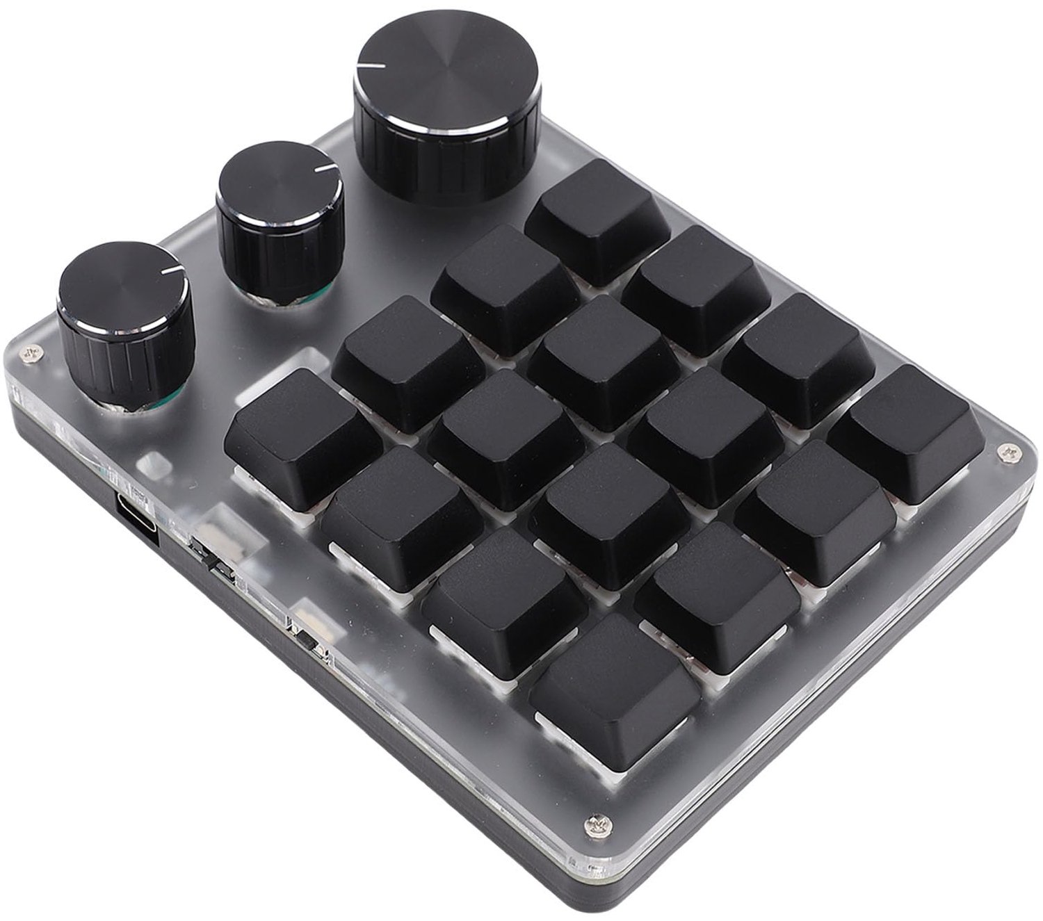 16 Toetsen Mechanisch Gaming Toetsenbord met 3 Programmeerbare Knoppen