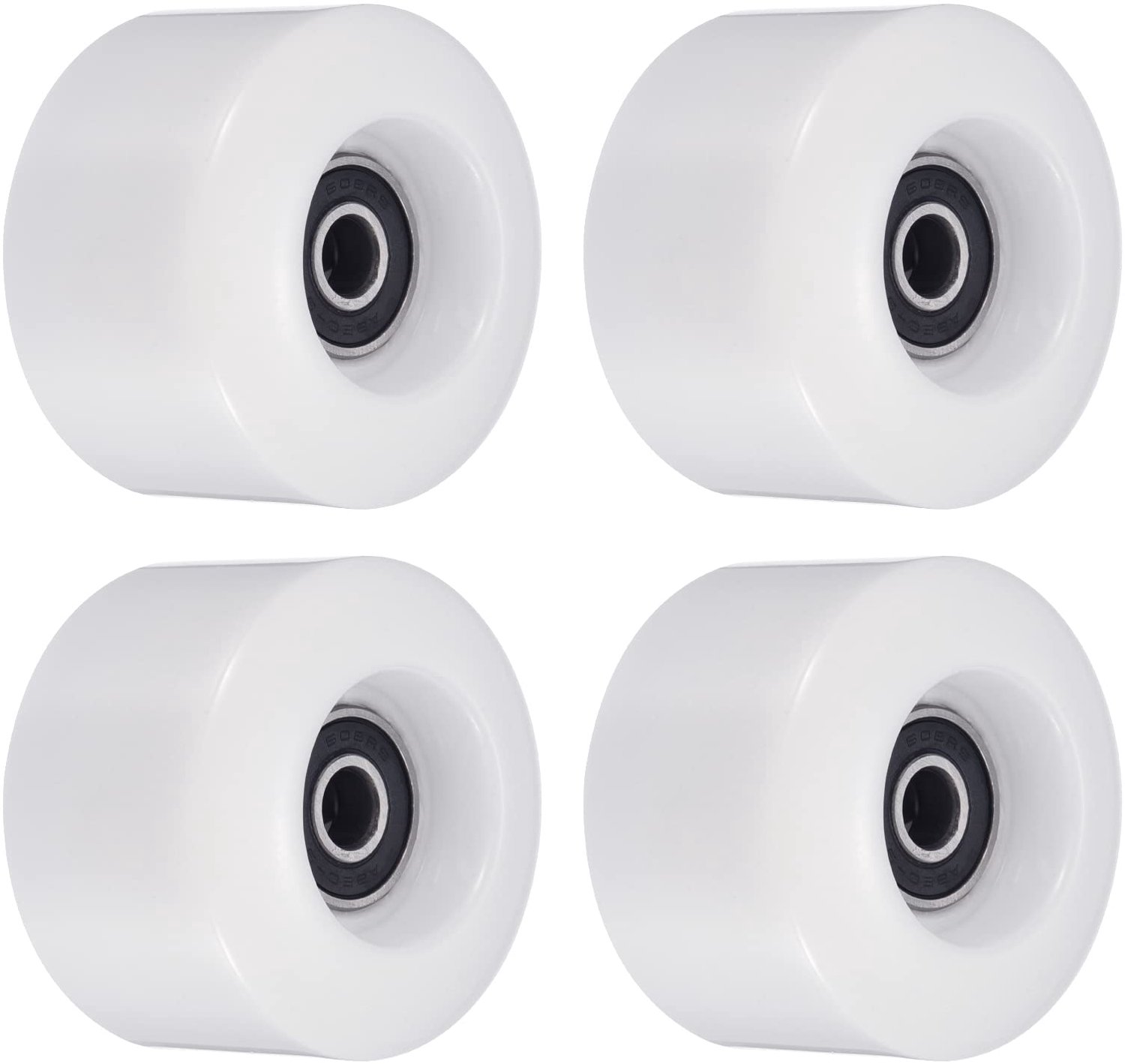 Skateboardwielen met Lagertjes 55mm Set van 4