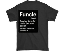 Grappig Funcle Shirt – Funcle (noun) – Unisex T-Shirt voor Dames & Heren – Leuk Cadeau voor Ooms