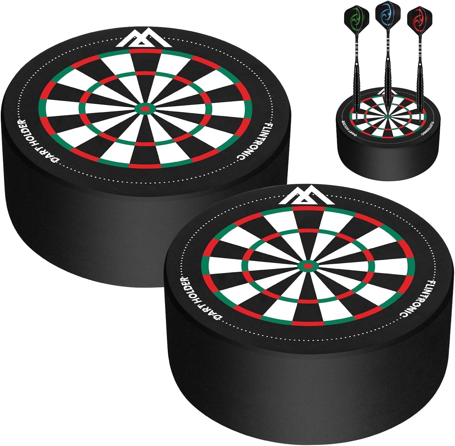 2 Stuks Darthouder Mini Dartstation - Ruimtebesparend Dartbasisstation voor Stalen Tip Darts en Professionele Dartbordaccessoires
