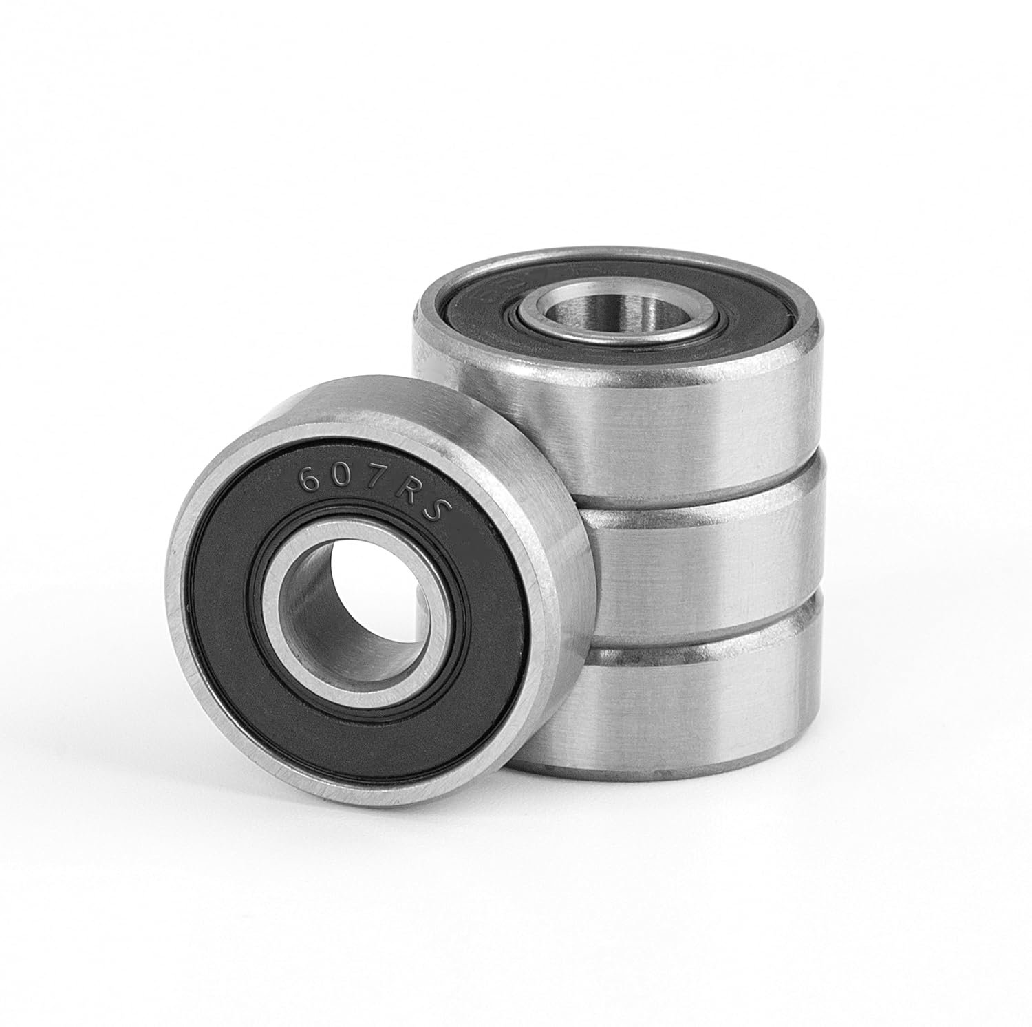 Kogellagers 607-2RS 7 x 19 x 6 mm dubbel waterdicht ideaal voor skateboard en rolschaatsen 4 stuks ServiceTopper