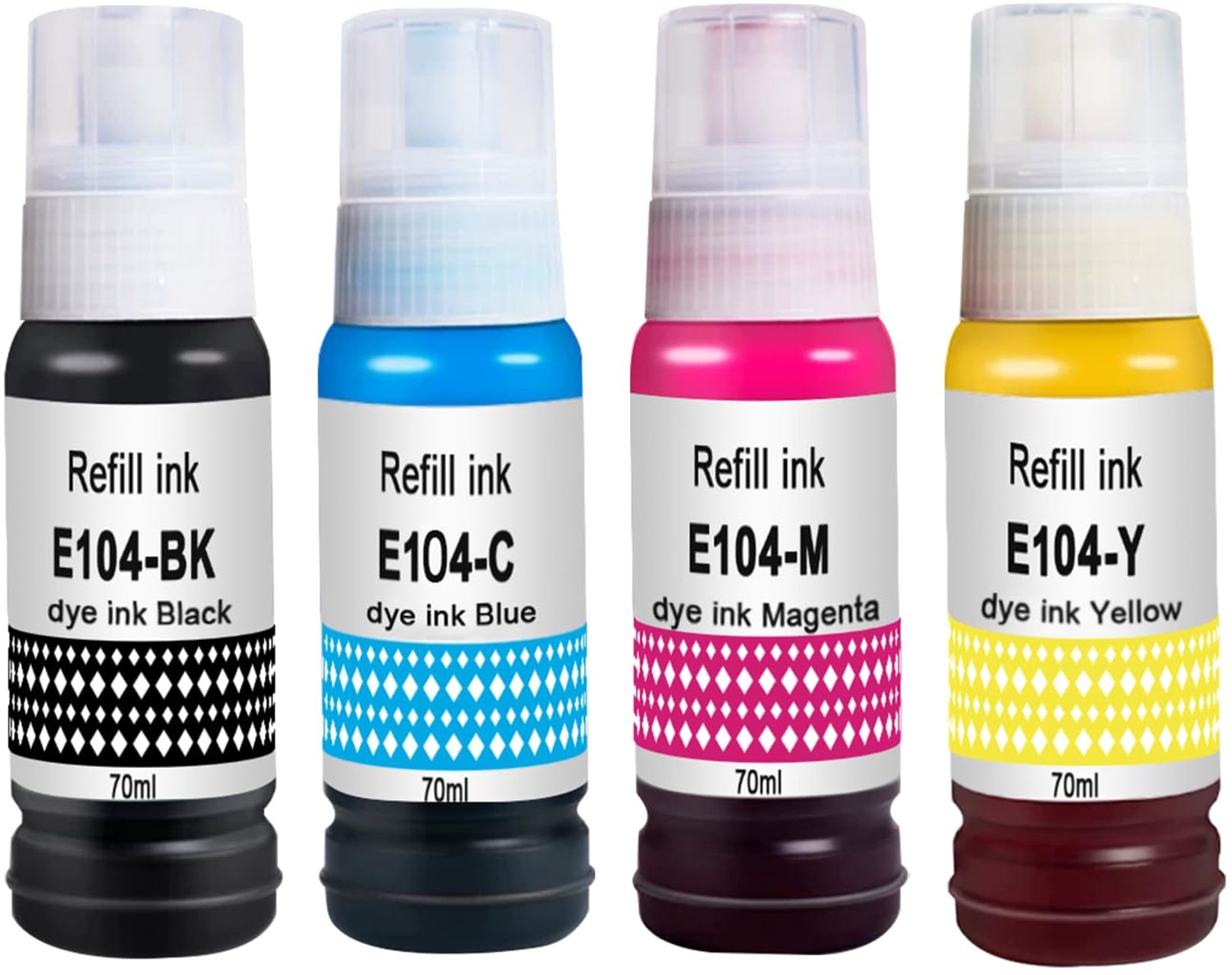 Set van 4 Inktpatronen Compatibel met Epson EcoTank