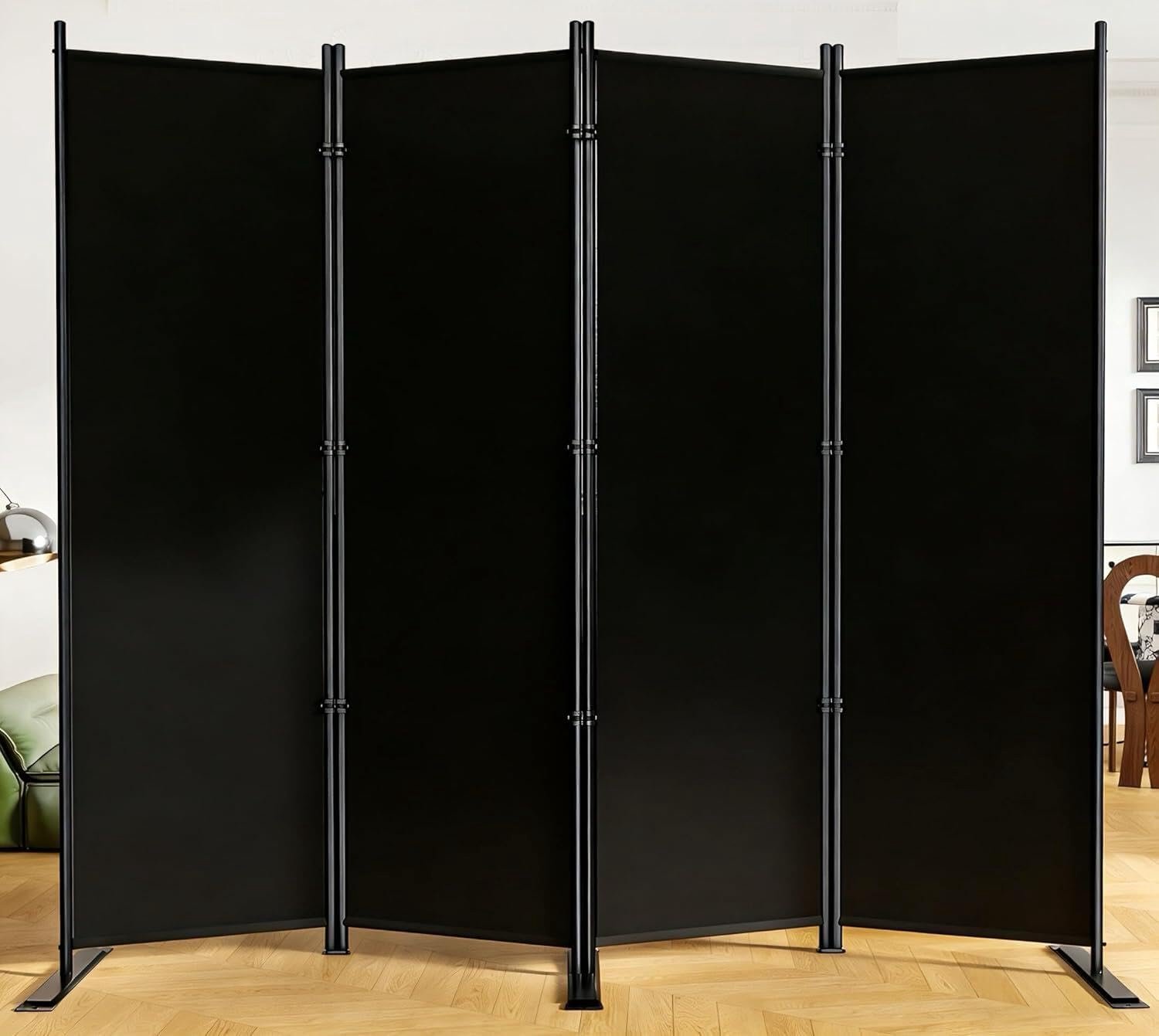4-Paneel Kamervdivider met Stof