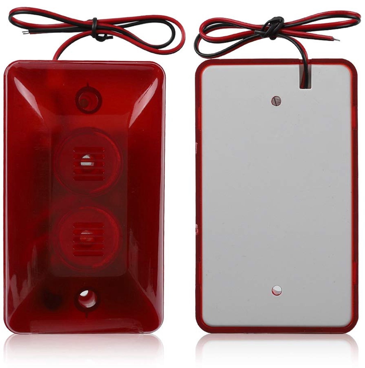 Bedraad Knipperend Flitslicht Sirene - Alarm Geluid - Duidelijke Led Licht - Rode Lamp - Veiligheidswaarschuwing - Huisbeveiligingssysteem