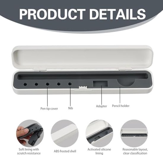 Opberghoes voor digitale stylus - Hard shell - Compact en veilig — afbeelding 3