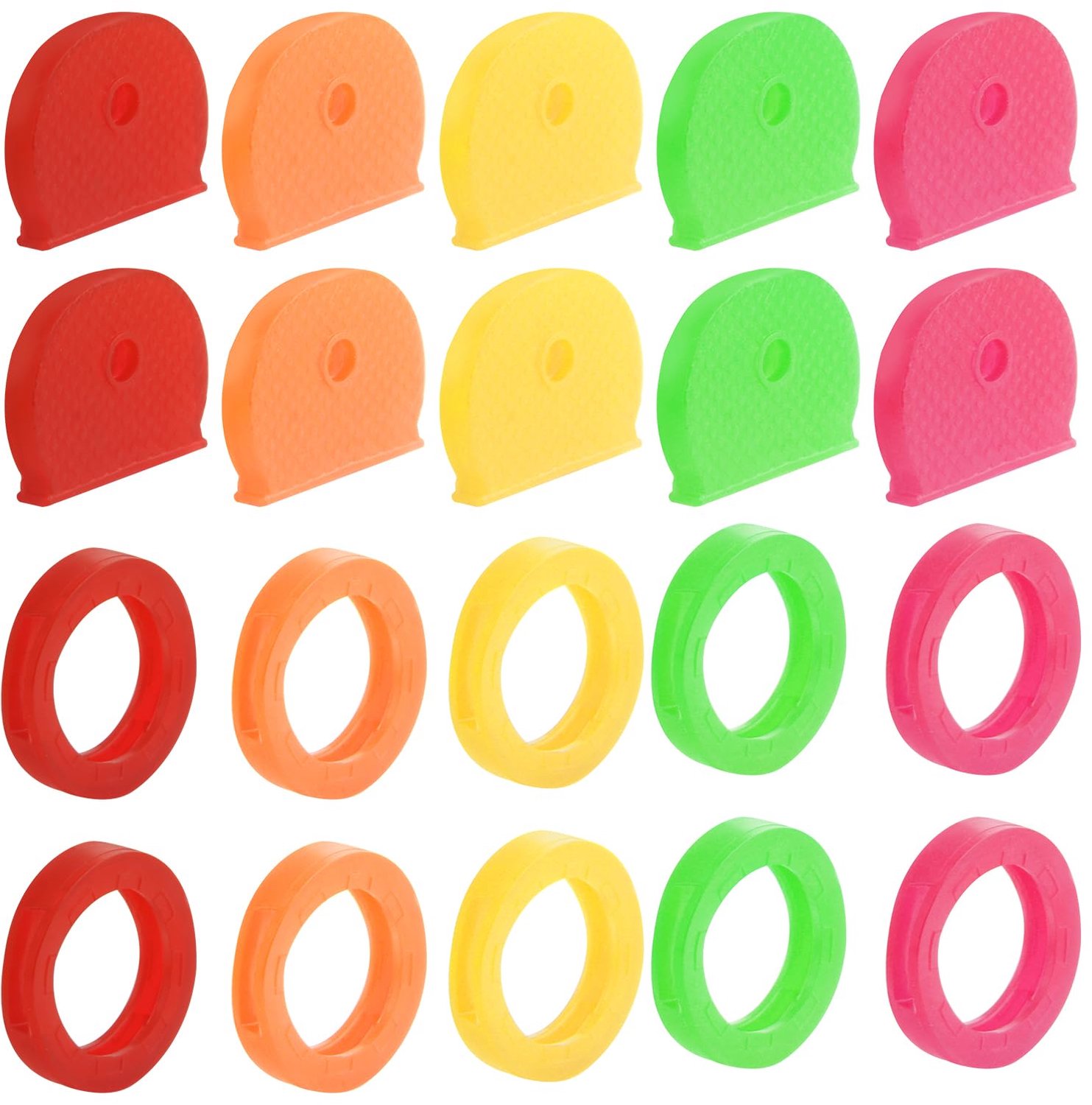 Set van 50 Sleutelhulsjes met Kleuren