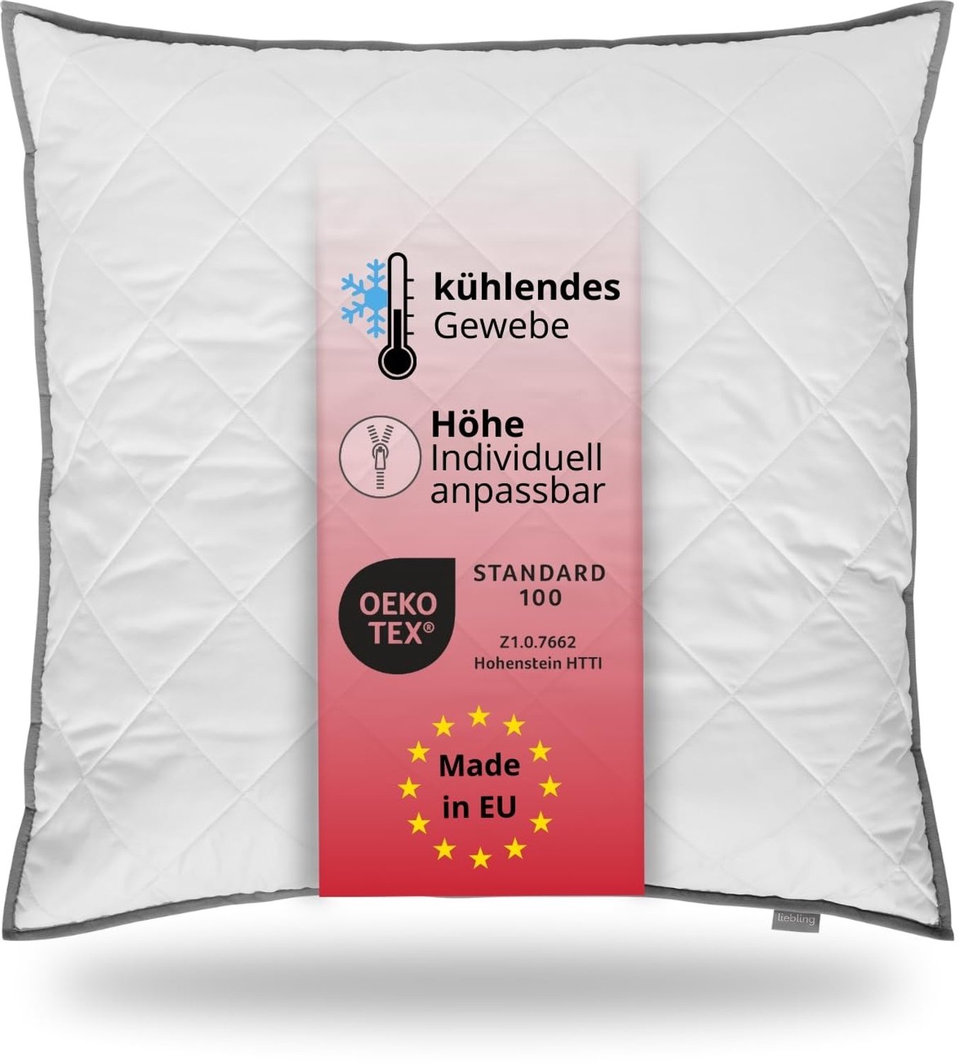 Hoofdkussen met Ademend Top Cool Weefsel, 80 x 80 cm