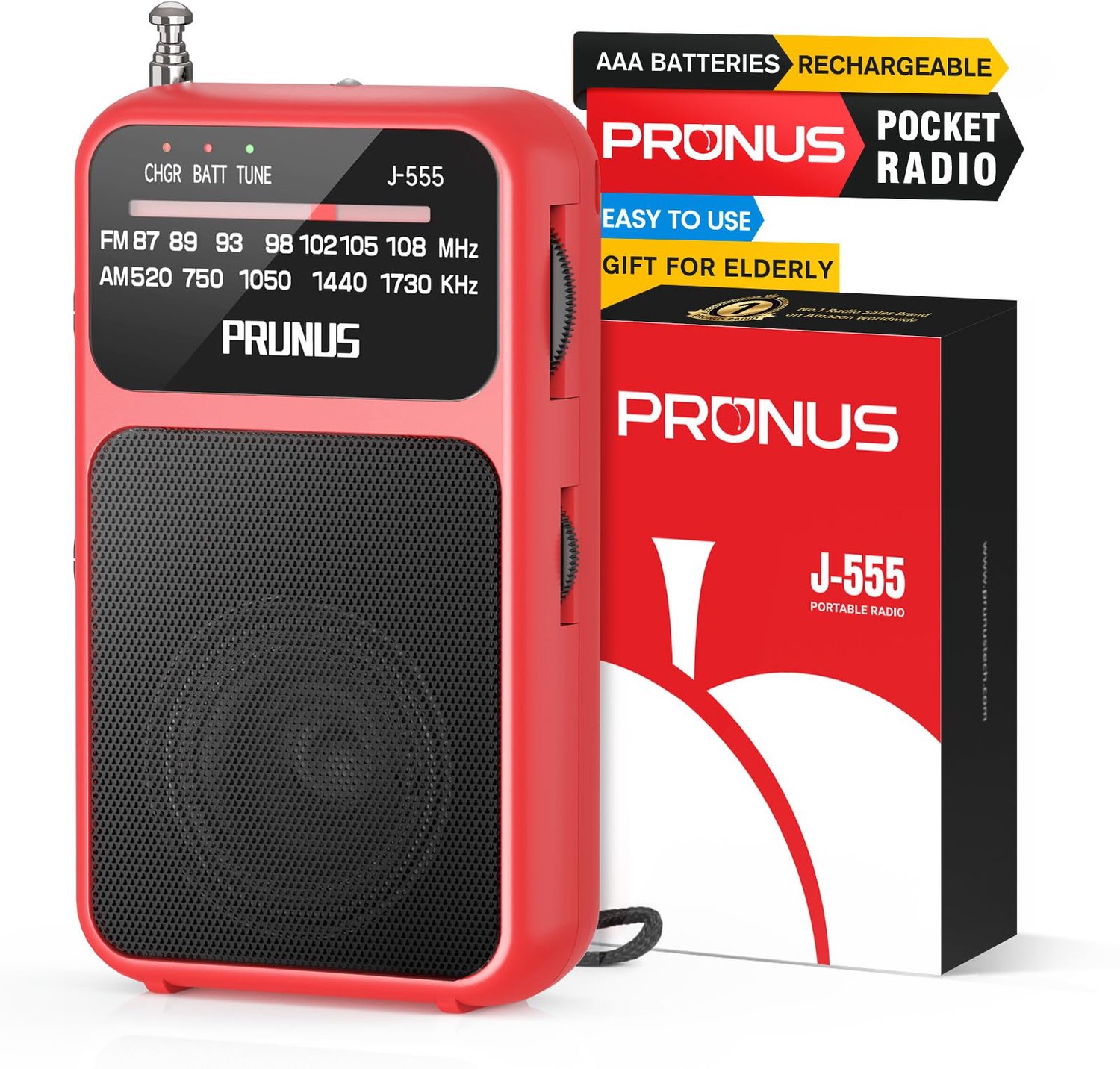 Draagbare Radio met Oplaadbare Batterij 800mAh