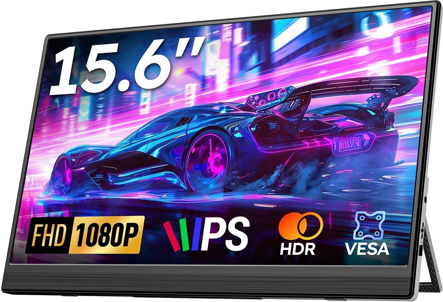 Draagbare Monitor 15.6 Inch FHD 1080P met USB Type C en HDMI