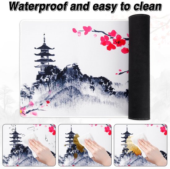 Gaming Mouse Pad XXL 900 x 400mm met Japan Sakura Motief — afbeelding 3