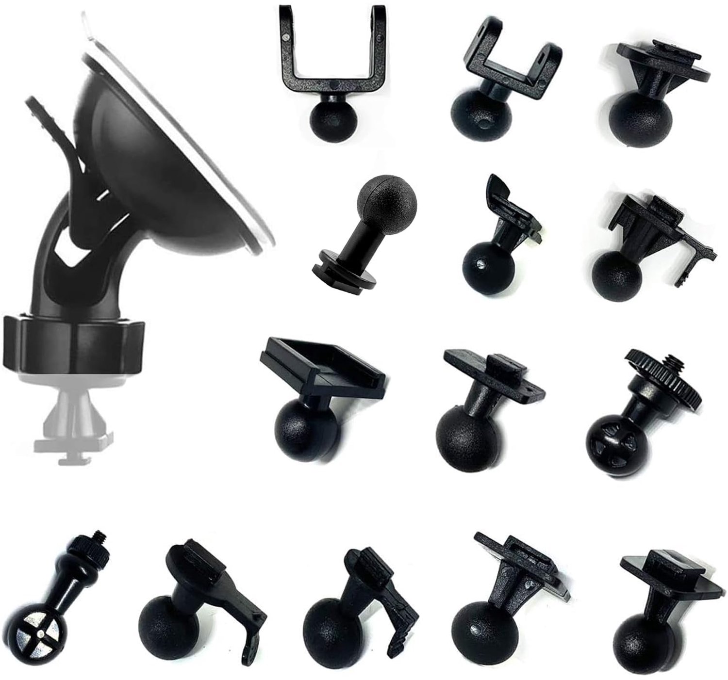 Auto Suction Cup Dashcam Houder met 14 Joints