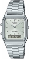 Casio Casio Collection Vintage AQ-230A-7AMQYES Horloge - Staal - Zilverkleurig - Ø 31.5 mm