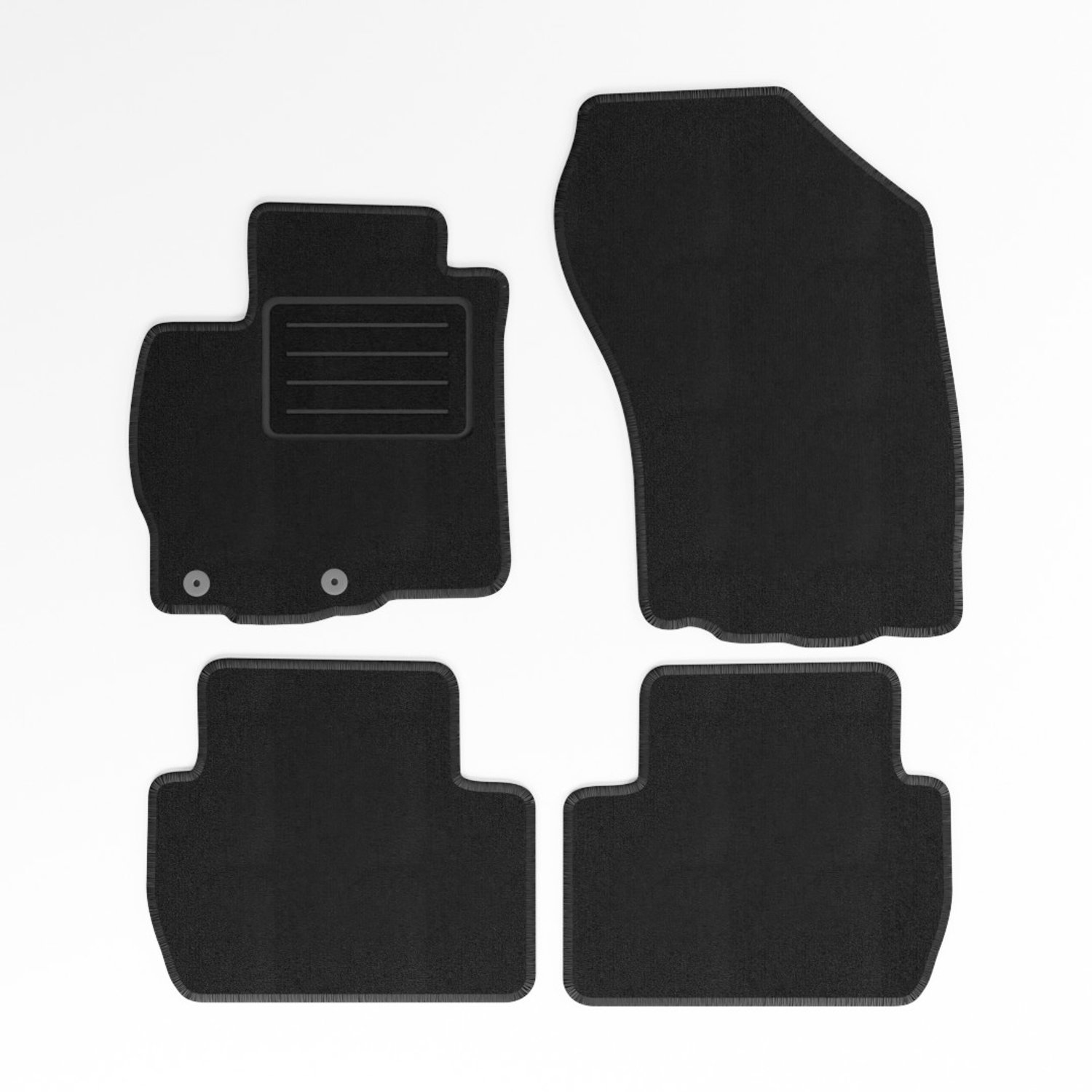 Mats4all | Naaldvilt automatten passend voor Mitsubishi Outlander 2007-2012 | Antislip | Met versterking | 4-delig | Automatten | Mattenset