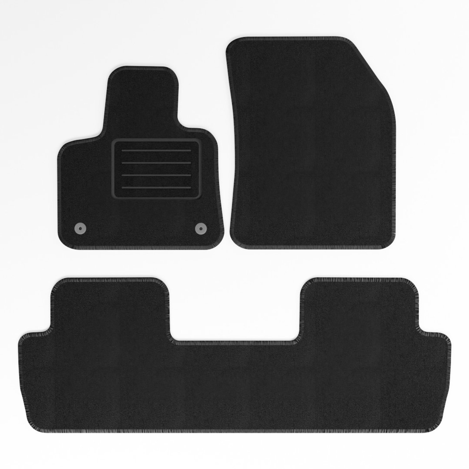 Mats4all | Naaldvilt automatten passend voor Peugeot 5008 2017-> | Antislip | Met versterking | 4-delig | Automatten | Mattenset