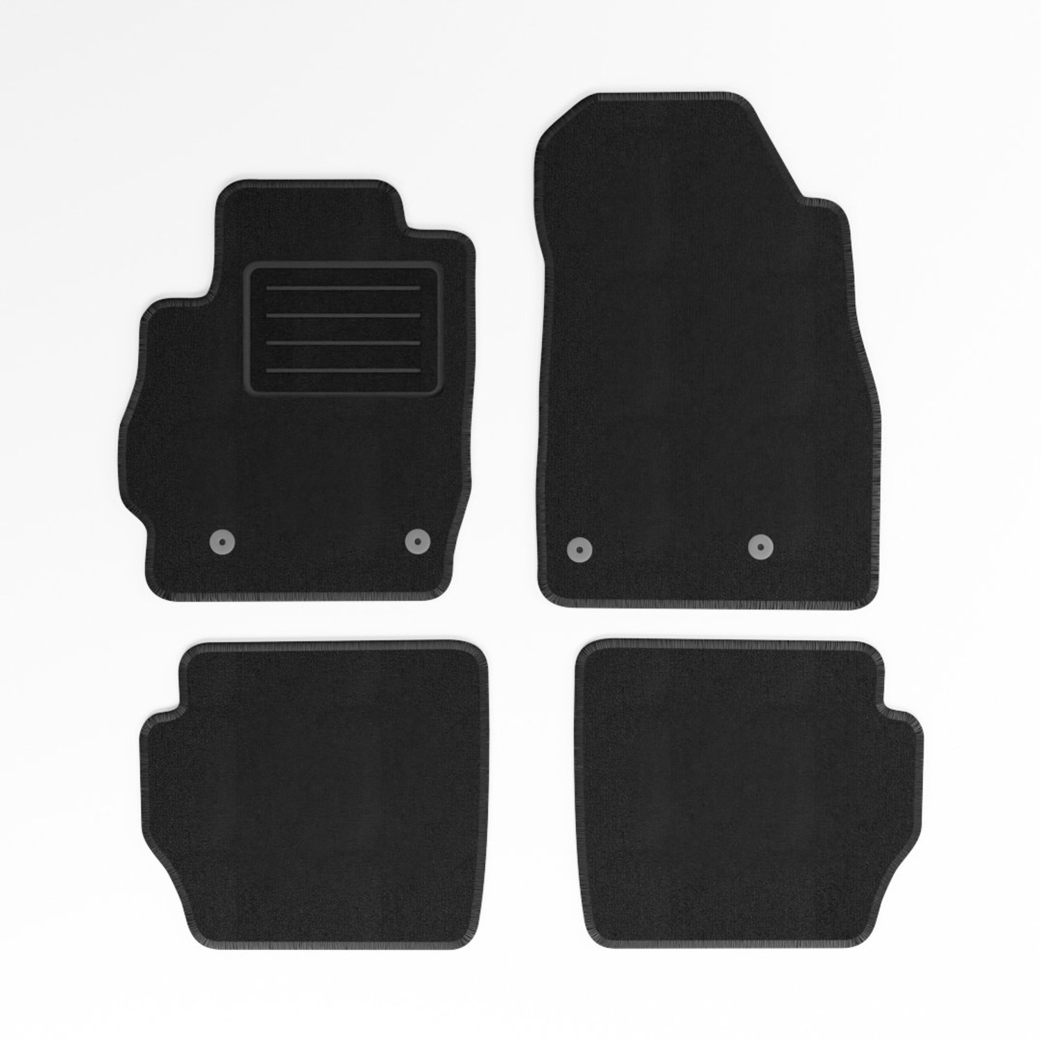 Mats4all | Naaldvilt automatten passend voor Mazda 2 5-deurs hatchback 2007-2010 | Antislip | Met versterking | 4-delig | Automatten | Mattenset