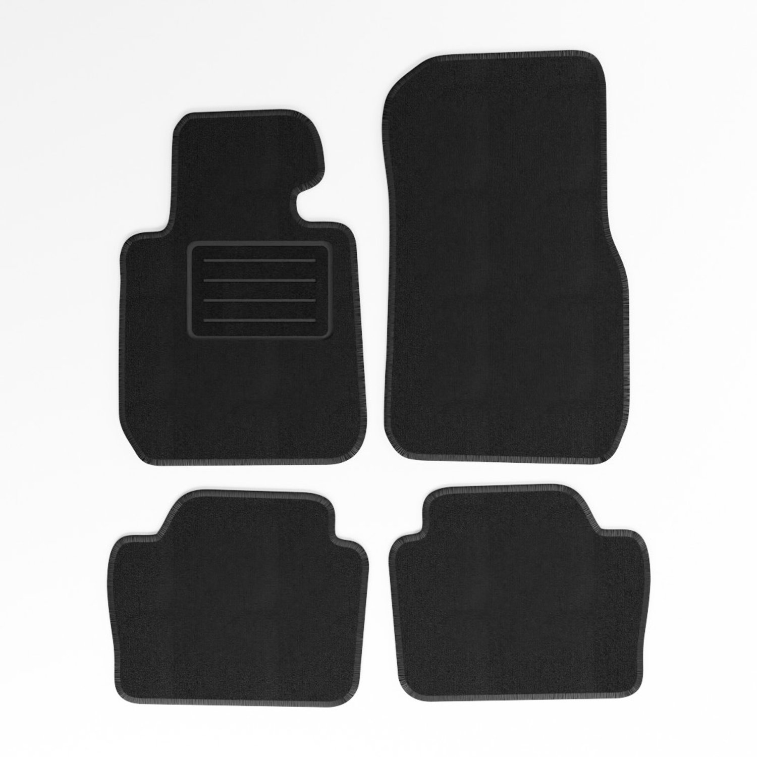 Mats4all | Naaldvilt automatten passend voor BMW 3-serie F30 2012-2018 | Antislip | Met versterking | 4-delig | Automatten | Mattenset