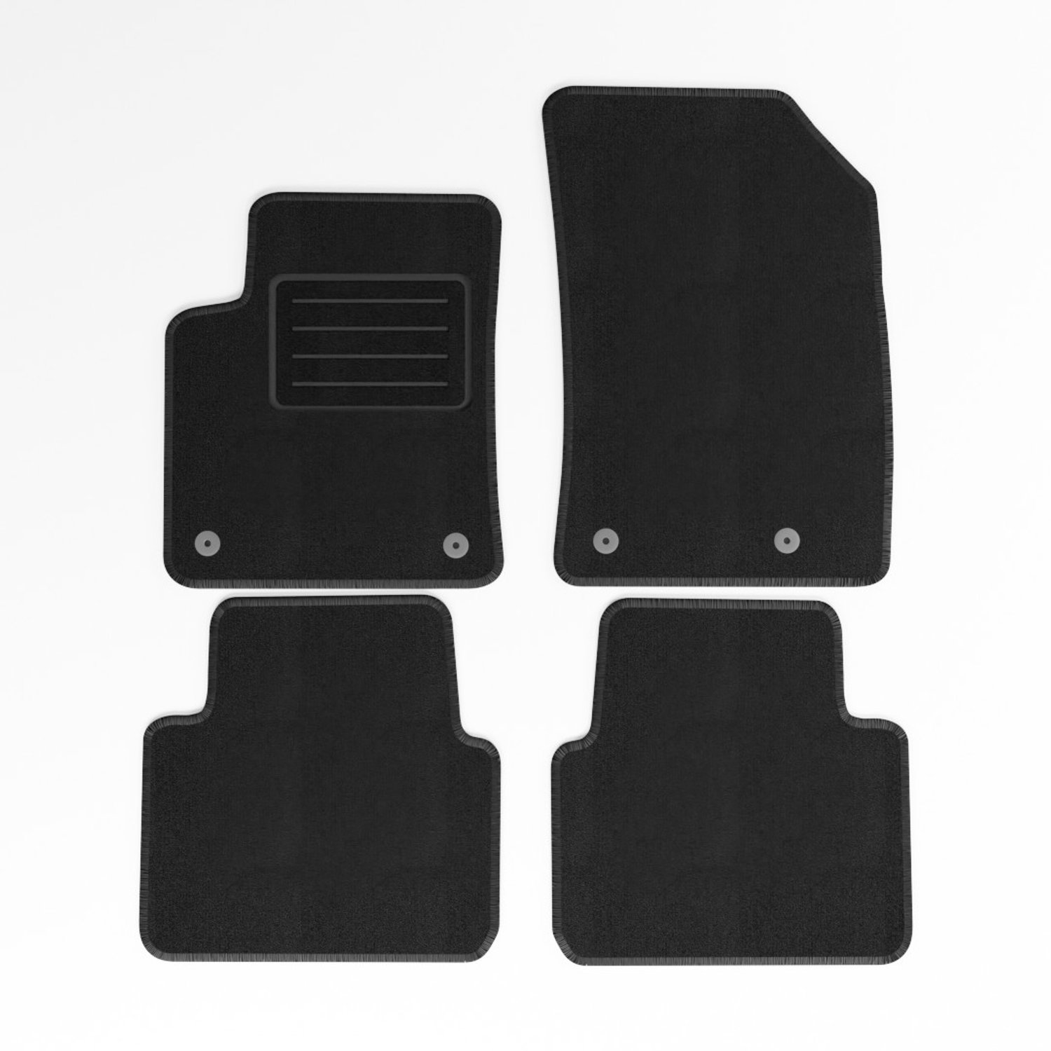Mats4all | Naaldvilt automatten passend voor Opel Crossland X 2017-2021 | Antislip | Met versterking | 4-delig | Automatten | Mattenset