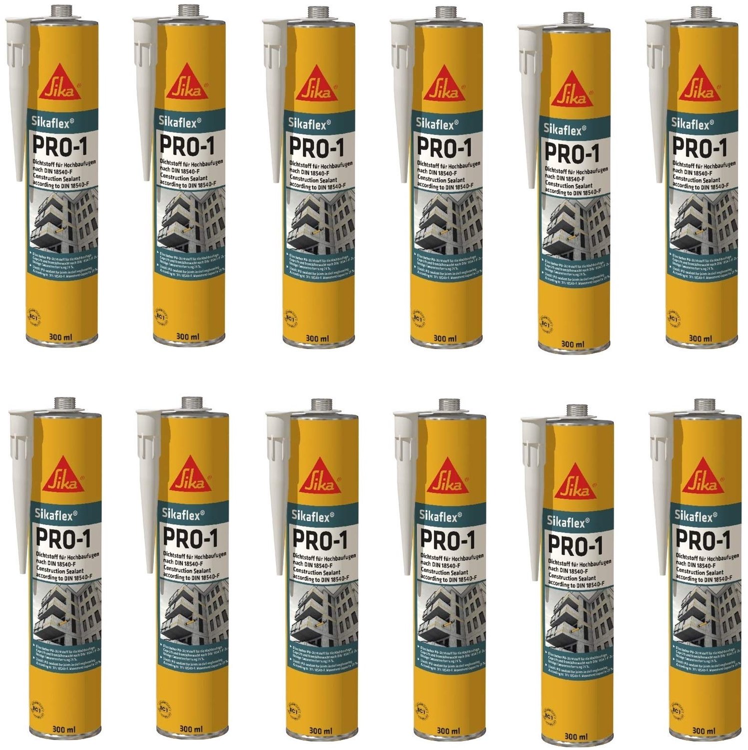 Sikaflex Pro 1 Polyurethaan Kit 300 ml Grijs