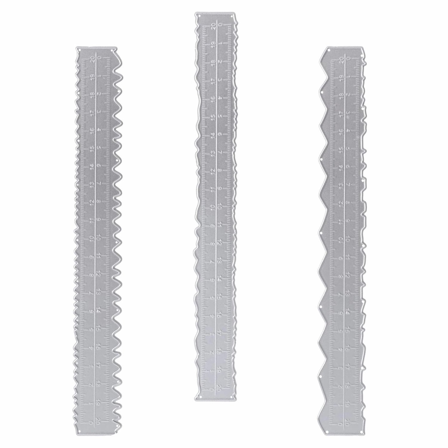 Set van 3 Irregulaire Snijlijnen - 21.5 cm