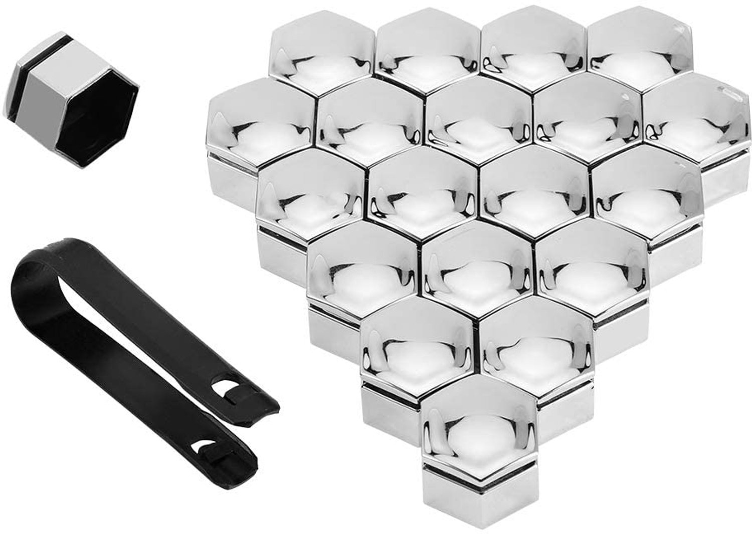 20 Stuks Wielmoerdoppen met Verwijdergereedschap
