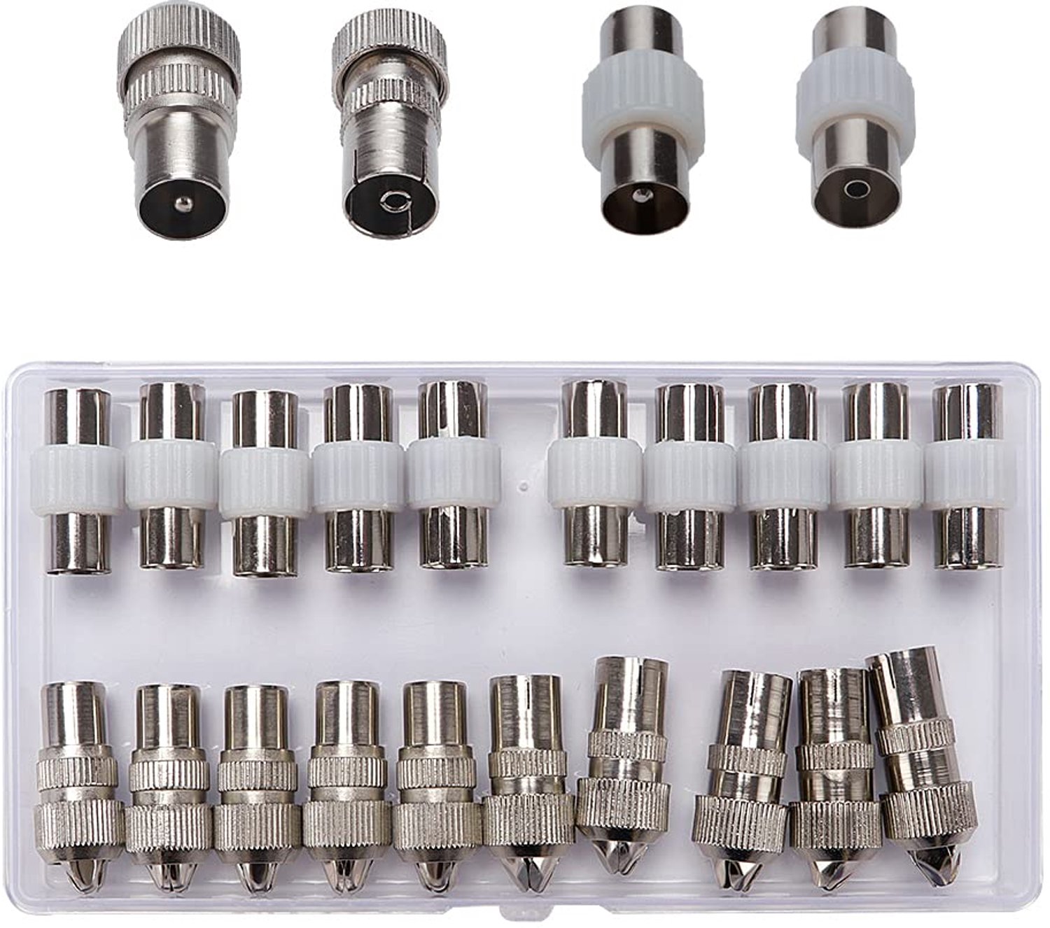 5 Sets Coaxiale TV Antenne Connectoren Adapter Kit