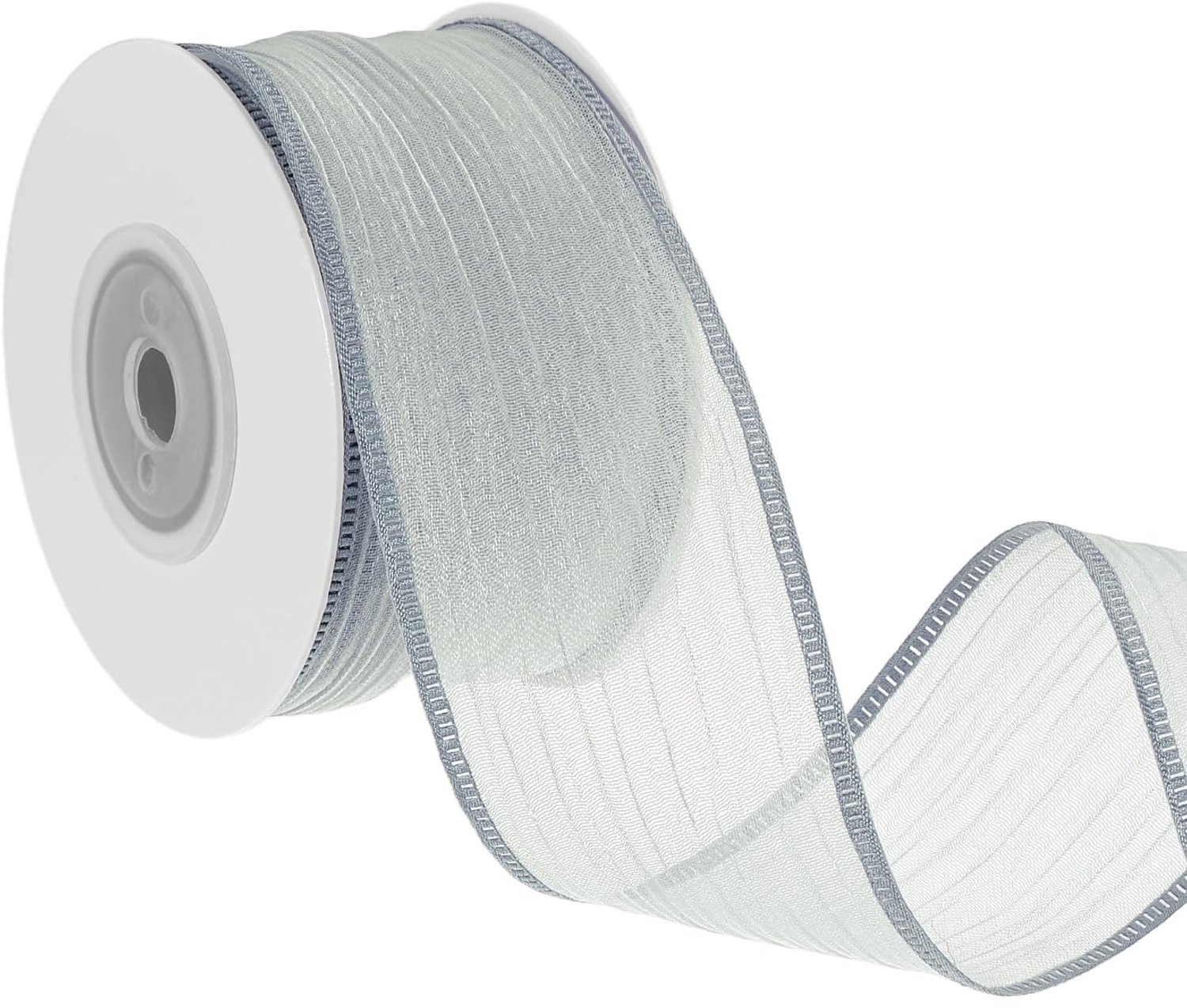 Metallic Draadlint 3,6 cm Grijs voor Geschenken en Decoraties