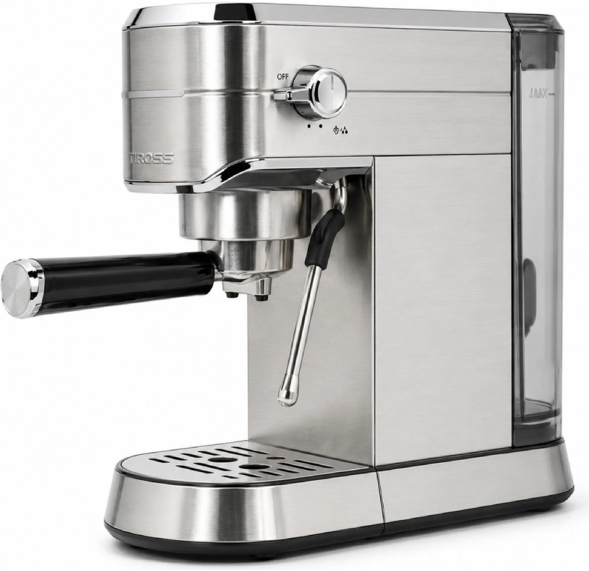 TIROSS Espressomachine 15 bar met Thermoblock, melkopschuimer en uitneembare watertank van 1 l