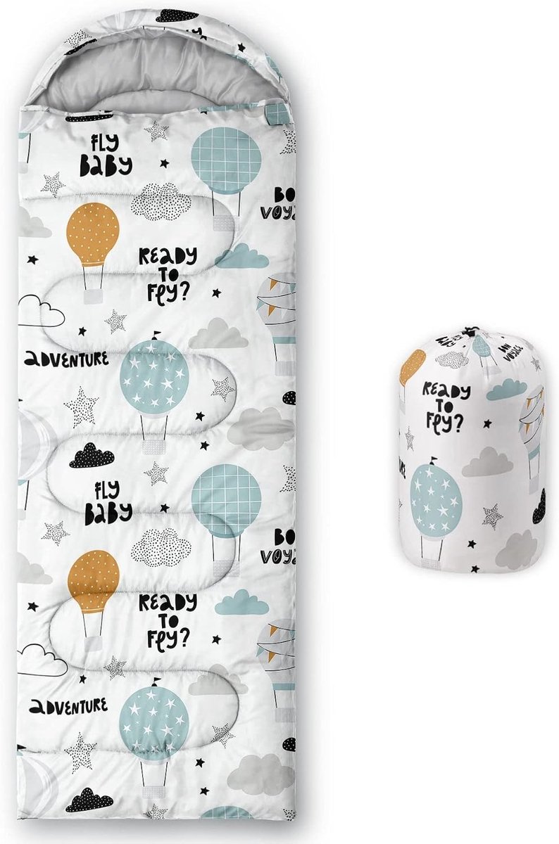 Slaapzak voor Koud Weer - Mummyslaapzak voor Volwassenen en Kinderen, Waterdicht en Warm, Ideaal voor Kamperen en Hiken met Compressiezak