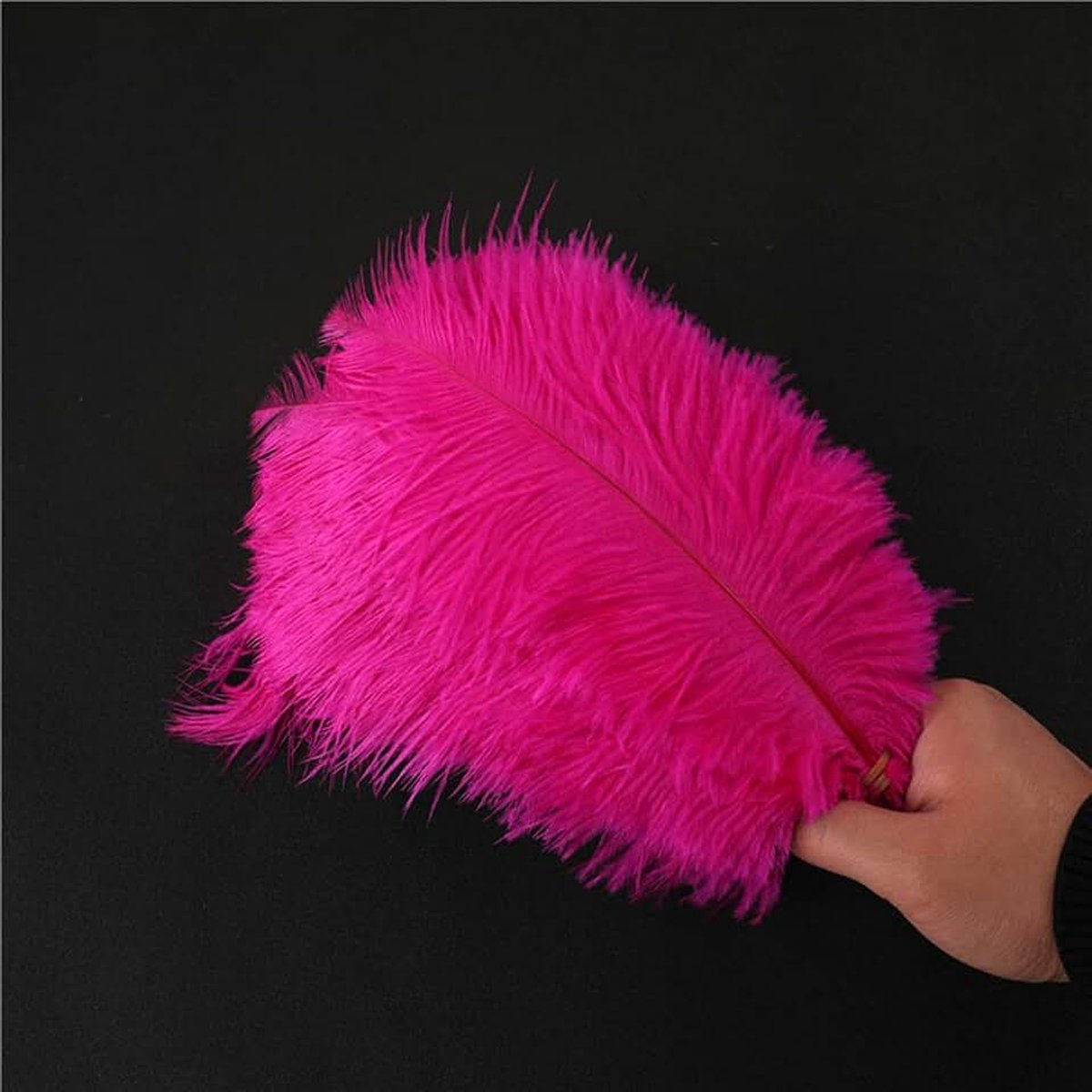 Allecto - Natuurlijke Struisvogelveren - Knutselaccessoires - 10 Stuks - Roze - Creatief Do It Yourself - Decoratie voor Feesten en Bruiloften