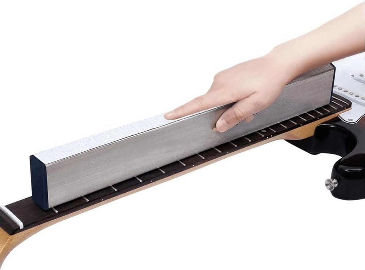 Gereedschap voor Gitaar Hals Fret Balk Nivellering, Compleet met Schuurpapier