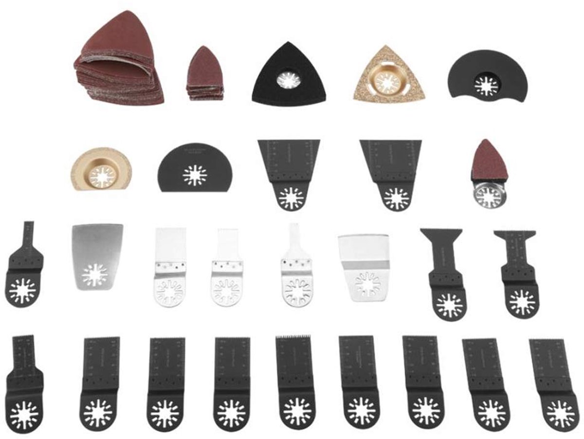 Zaagbladen, 100-delige Multitoolbladset, Multitool Oscillerende Gereedschapsaccessoires voor, Fein, enz.