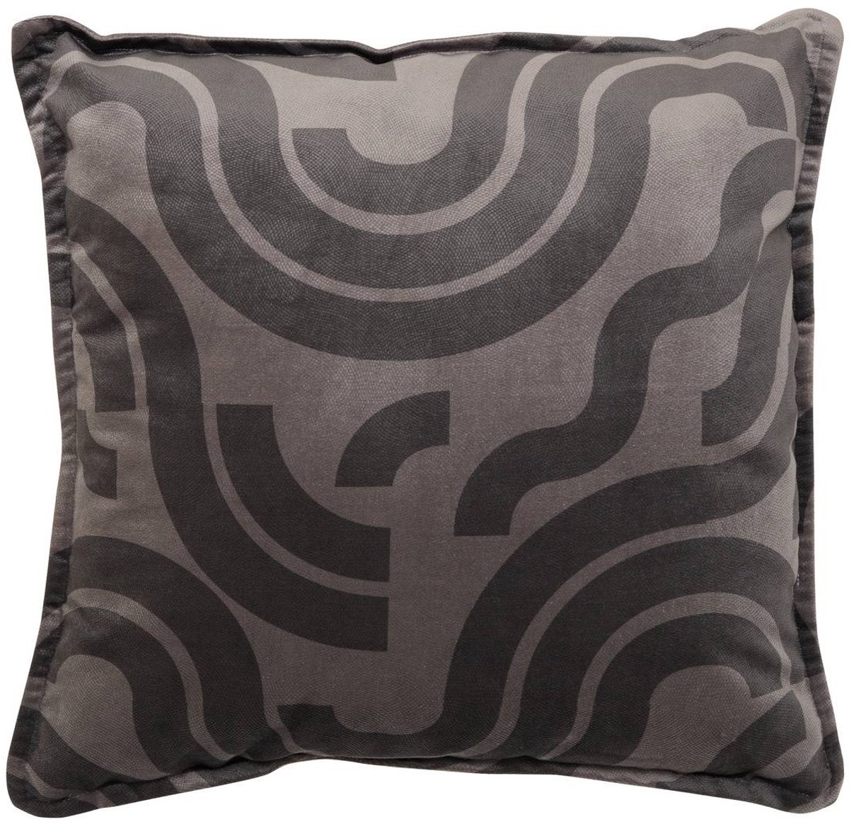Atmosphera Créateur d'intérieur® Lilou vierkant kussen 45x45 cm grijs